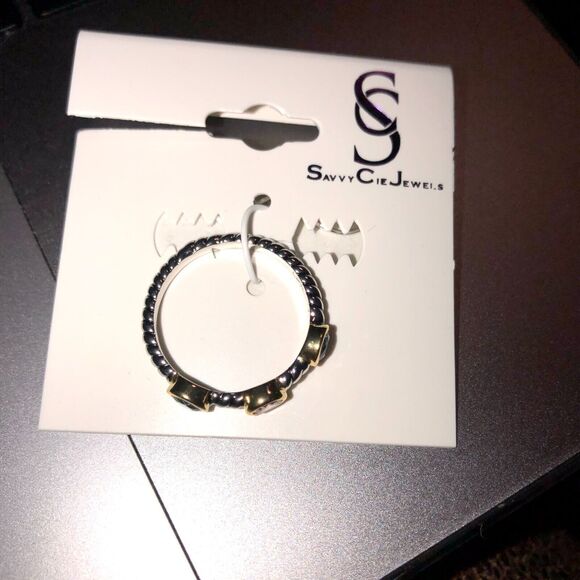 Savvy Cie Jewels Sterling Silver Multicolor CZ Ring Sz. 8 - Picture 7 of 7